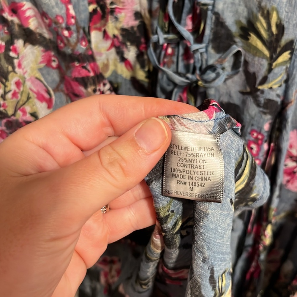 Aratta Silent Journey Floral Tunic Size Medium - Picture 7 of 8
